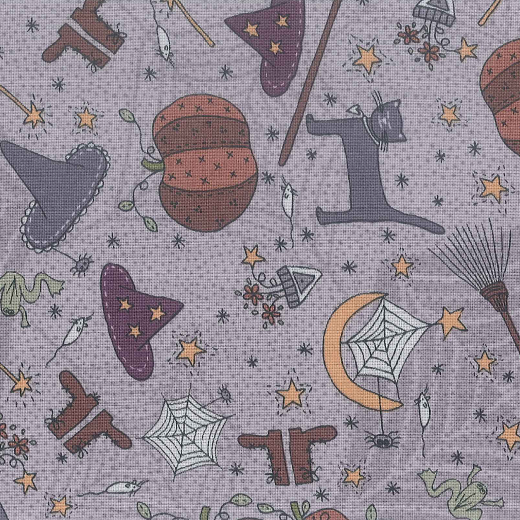Little Witchy Wonderland - Everything Witchy - Lavender 3396-001 - Fat Quarter