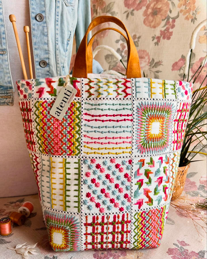 Atenti Mimi Hope Basket - cotton bag
