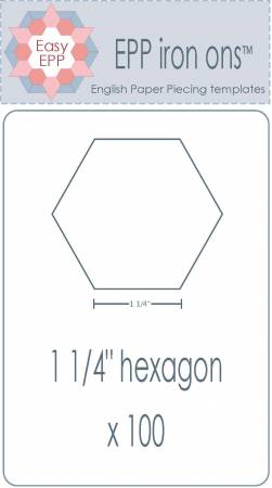 Hexagons 1 1/4" - water soluble