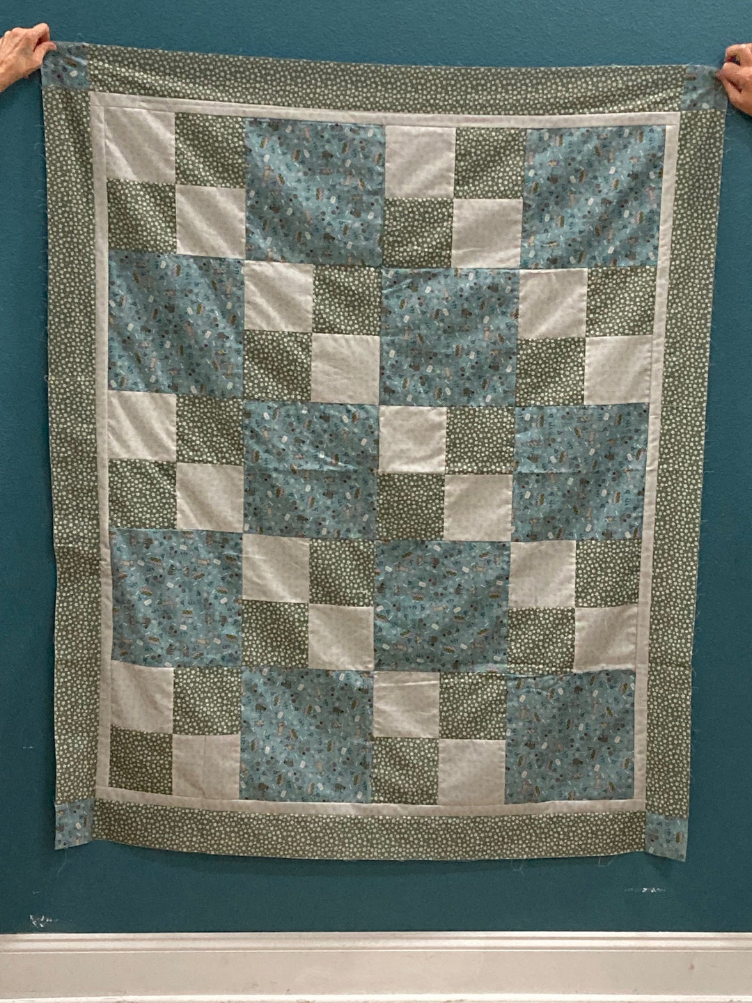 Sew Quick Quilt Kit featuring Good Boy and Kitty fabrics