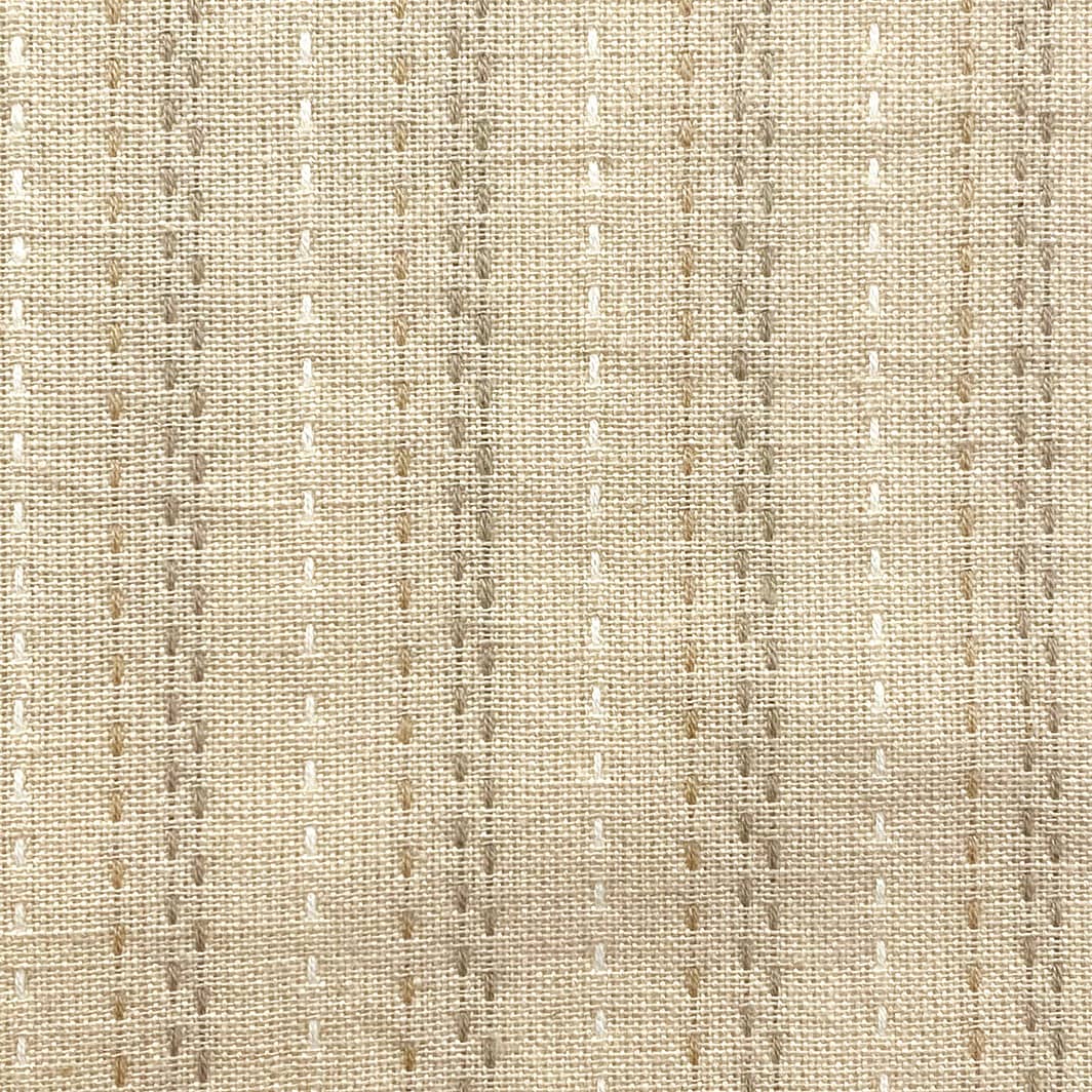 Yarn Dye Nikko 3762 - beige with lines of tan and white stitches