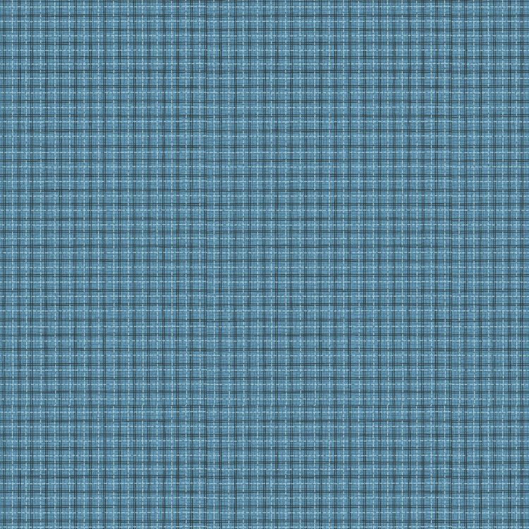 Something Borrowed, Something Blue 2 - 81510-8 - Medium Blue cotton fabric with navy blue and white plaid