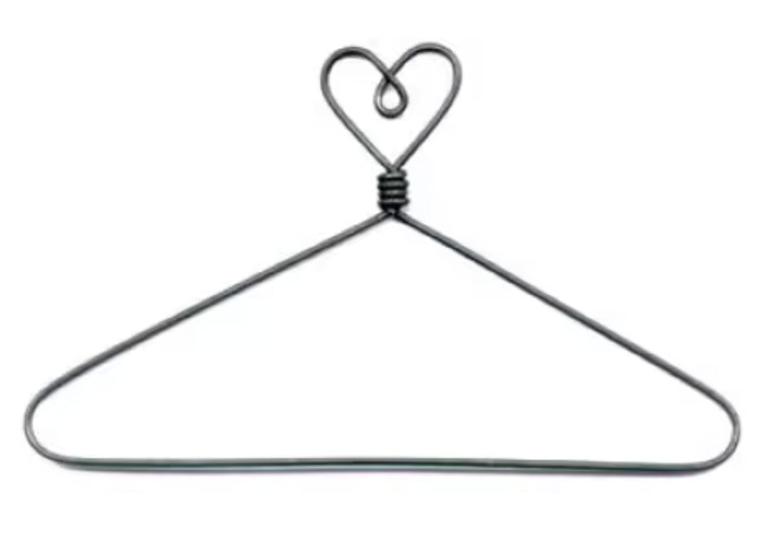4in Heart Top with Open Center Hanger # 1300