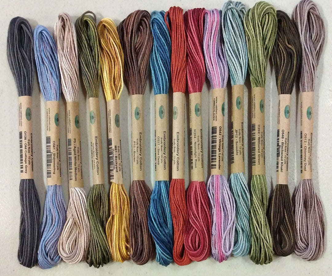Seaside Town - 14 skeins of 6-strand Valdani Embroidery Floss