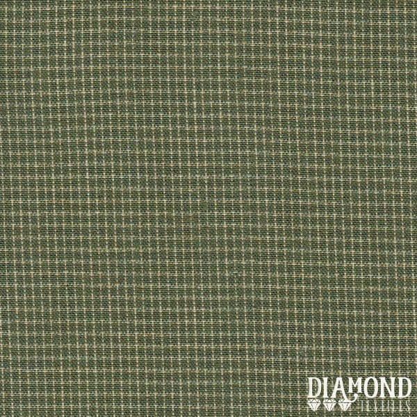 Yarn Dye FM 8522 Sage - green with beige grid