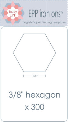 Hexagons 3/8" - water soluble