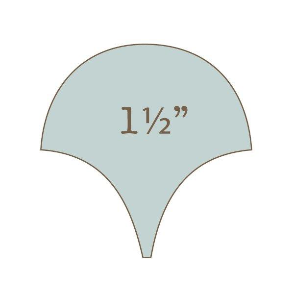 1 1/2" Clamshell Papers (95pcs) with Template