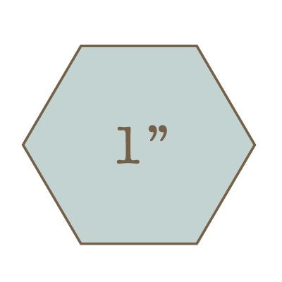 1" Hexagon Papers (100pcs)