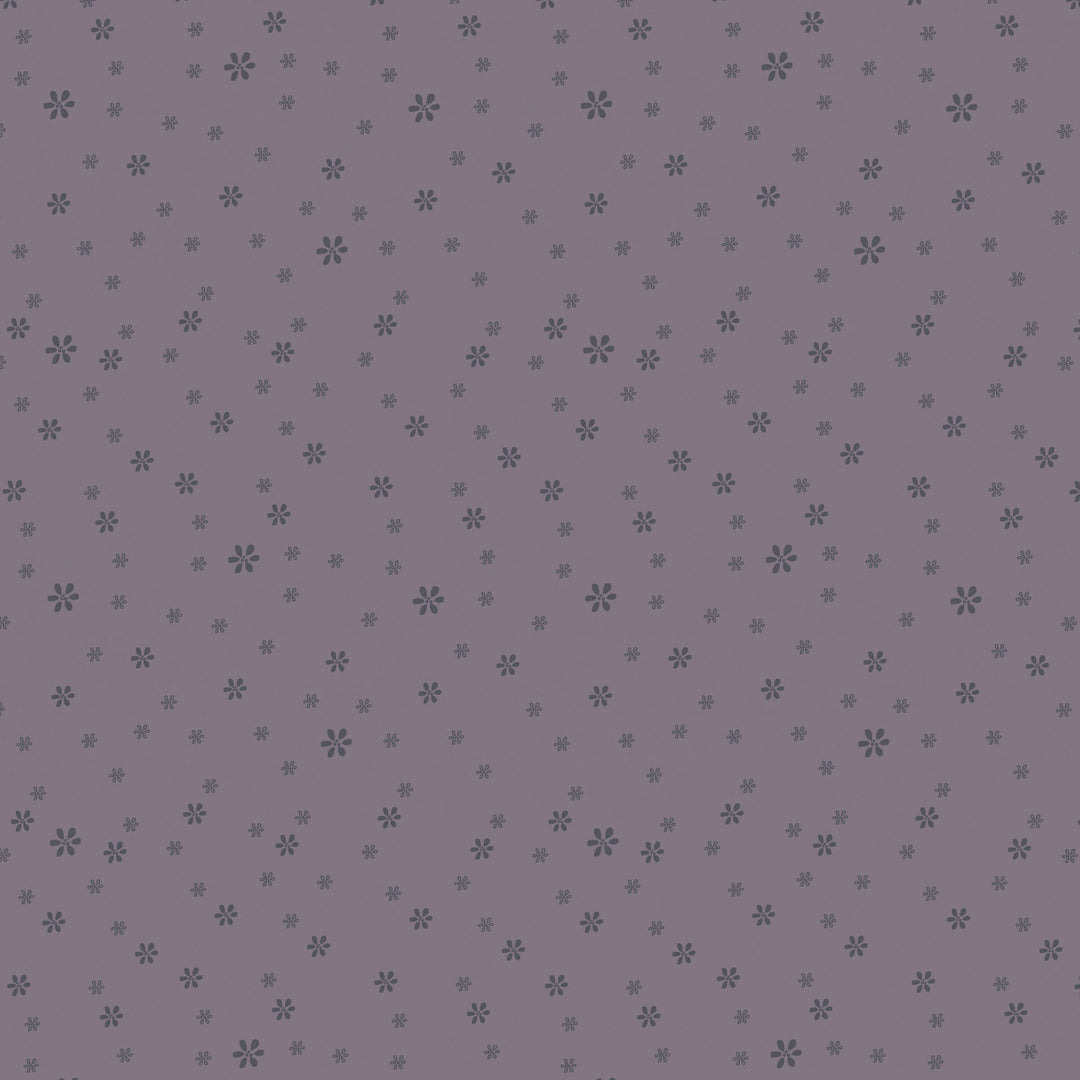 Corner of the Woods 80710-18- Little Daisy - lavender cotton fabric with small tone-on-tone daisies scattered over