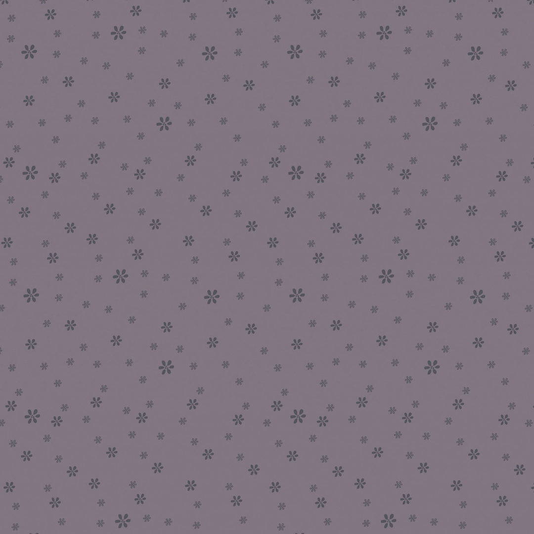 Corner of the Woods 80710-18- Little Daisy - lavender cotton fabric with small tone-on-tone daisies scattered over