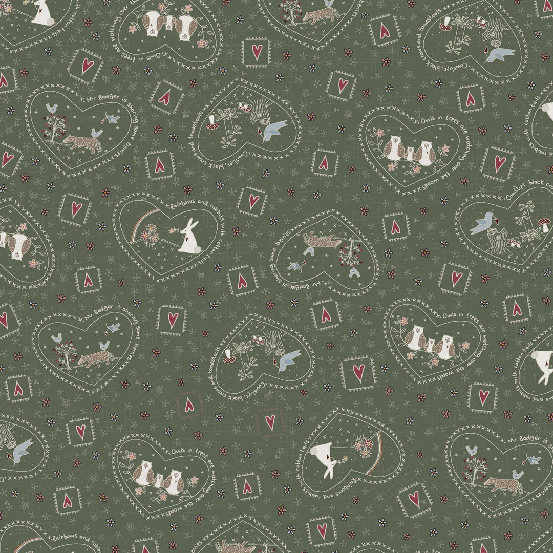 Corner of the Woods 80710-4 - Forest Friends Fat Quarter