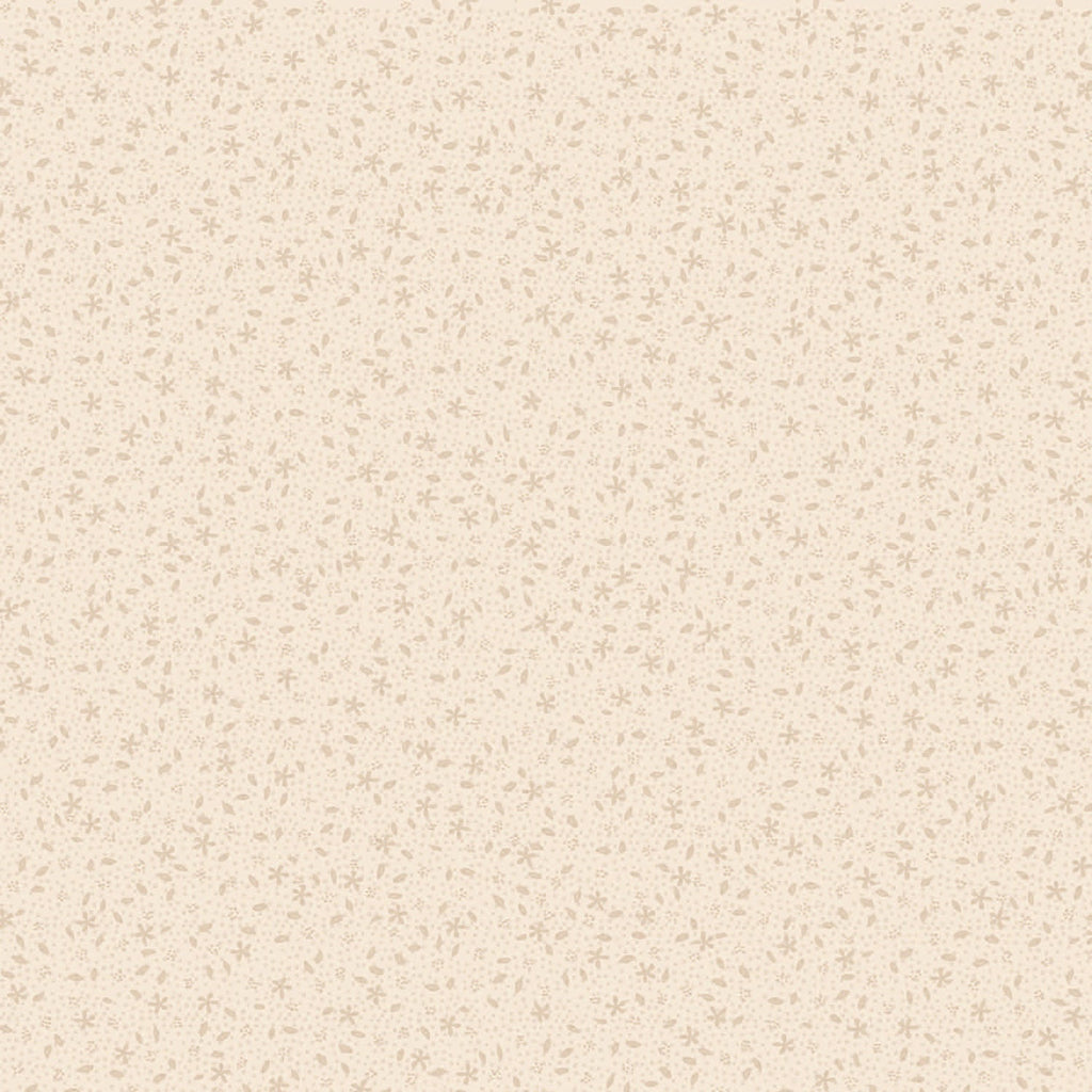 Neutrals by Lynette 80740-2 - Scattered Flowers - Latte - Remnant 1/6 yd
