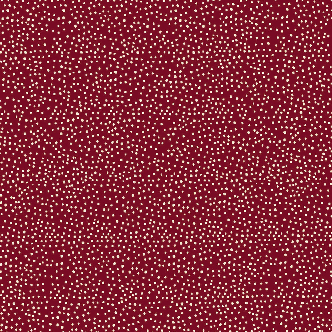 The Colour of Love 80790-5 - Wonky Spot - red cotton with random small white dots
