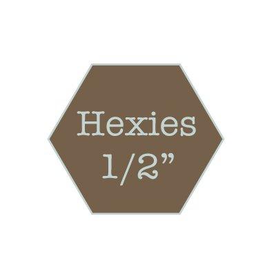 Hexagons 1/2" - water soluble