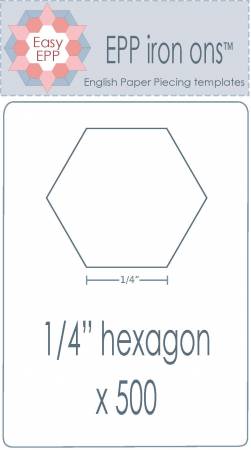 Hexagons 1/4" - water soluble