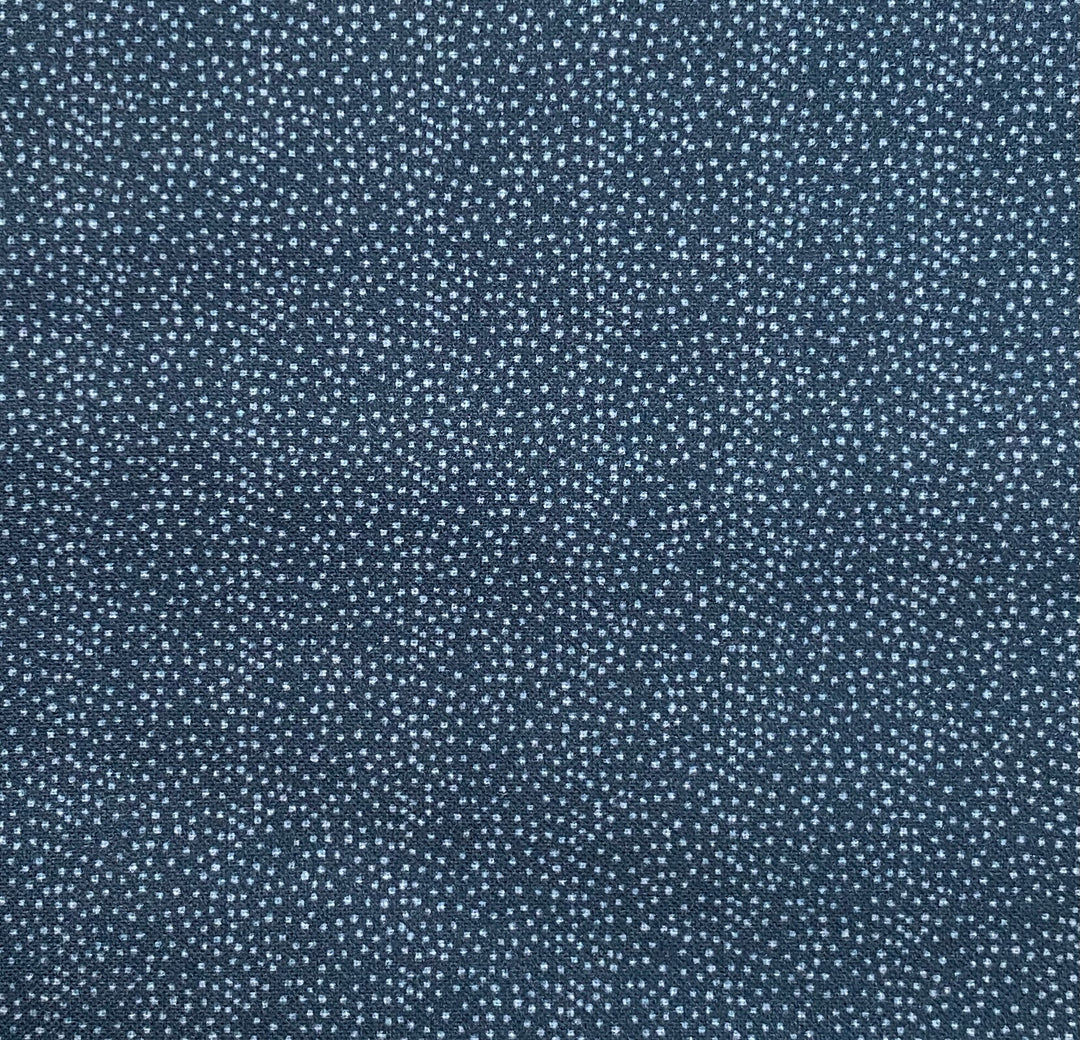 Peace and Joy 80620-18 Snowstorm - blue cotton fabric with tone-on-tone pin dots