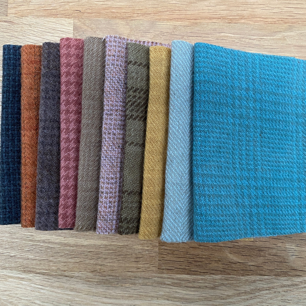 Woven Wool Textured - Soft Shades Pack - 10pcs 5" x 7"
