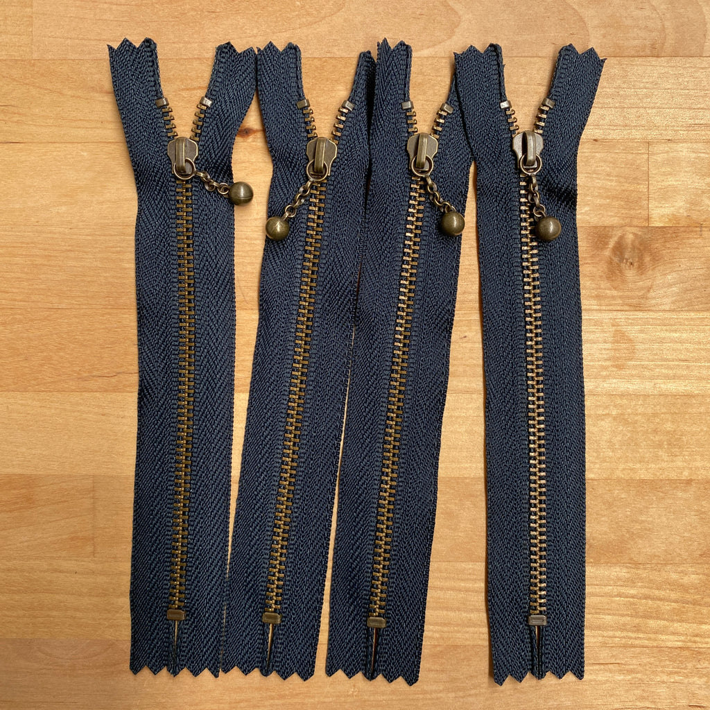 5" Navy Zipper Pack