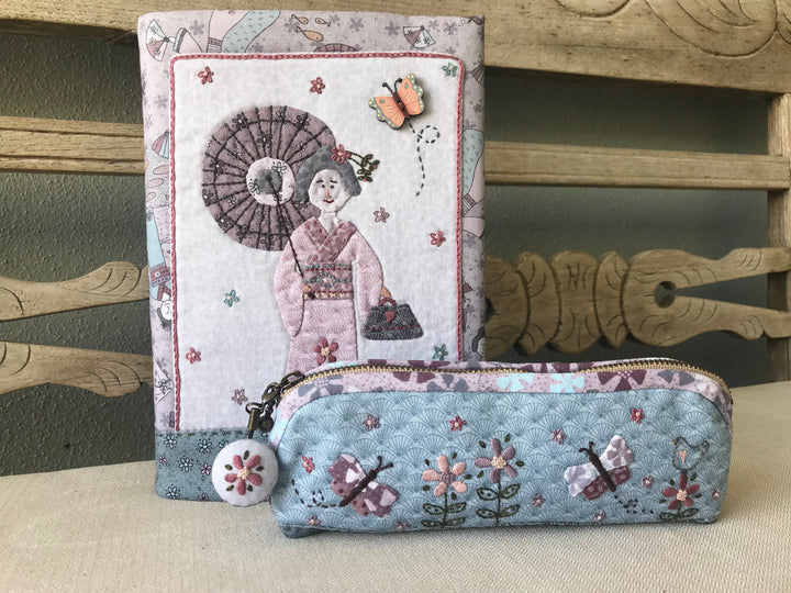 Kimono Lady Journal and Pencil Case kit