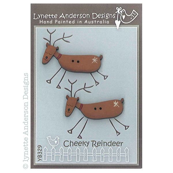 Cheeky Reindeer Buttons