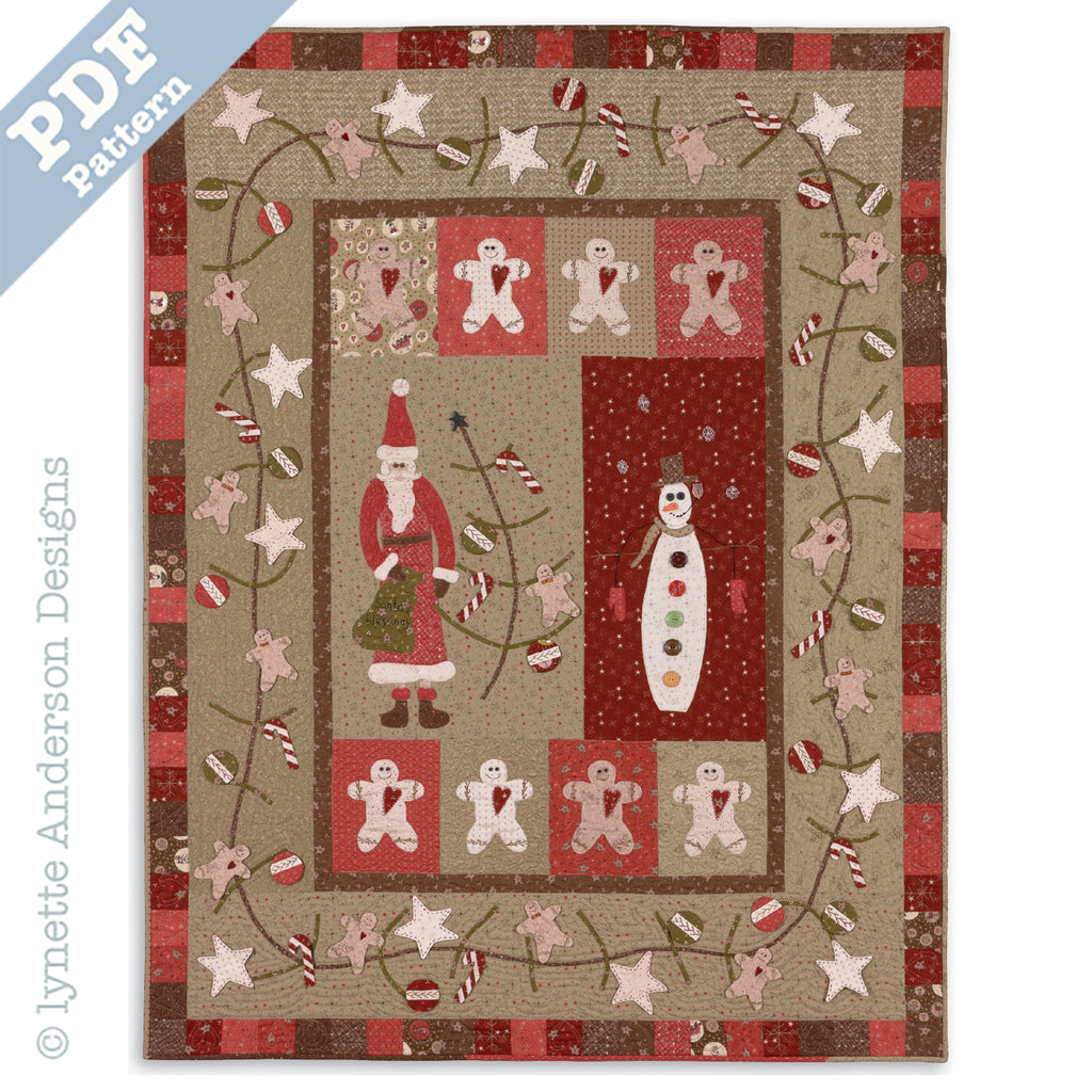 Santa's Blessings Quilt - downloadable pattern
