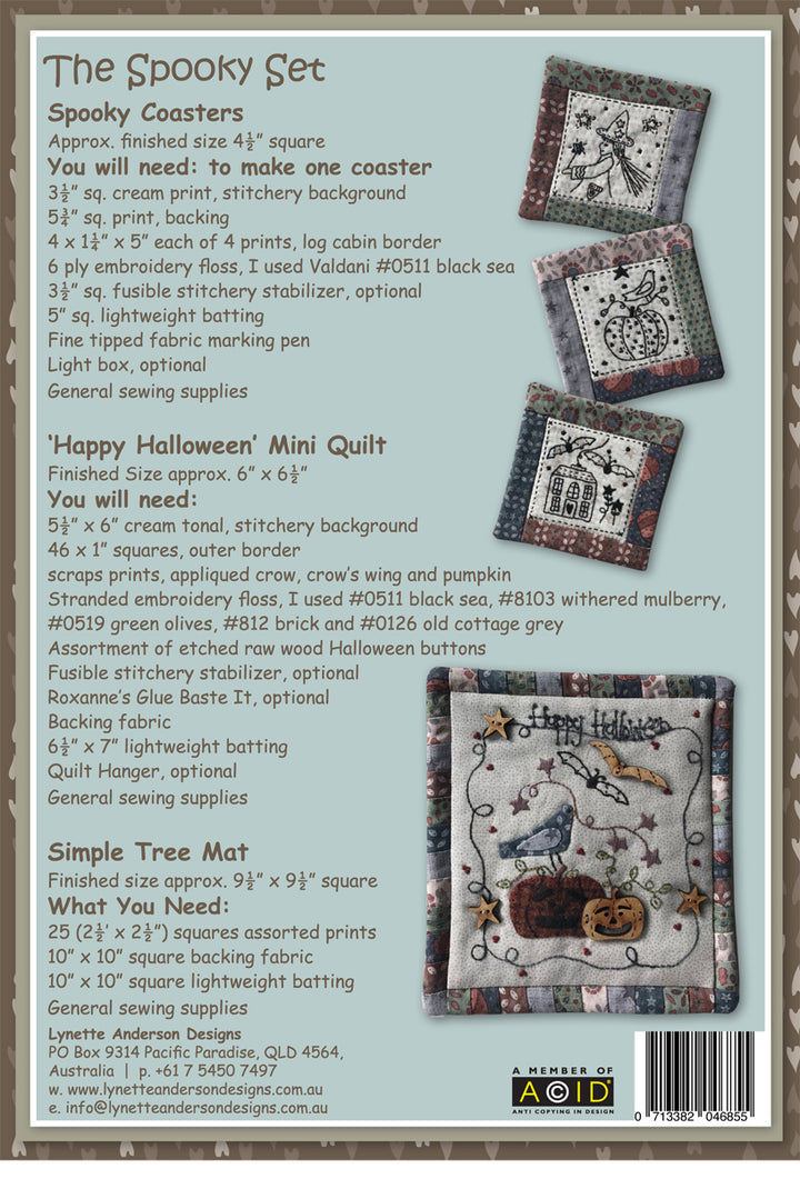The Spooky Set - pattern