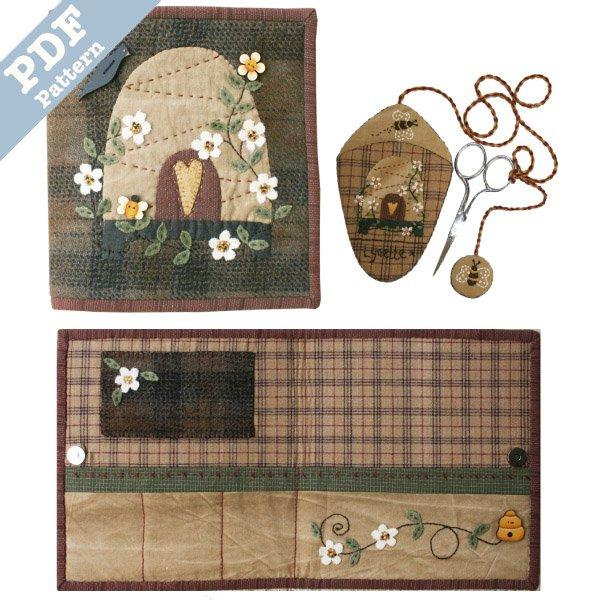 Beehive Sewing Book and Scissor Keeper by Lynette Anderson
