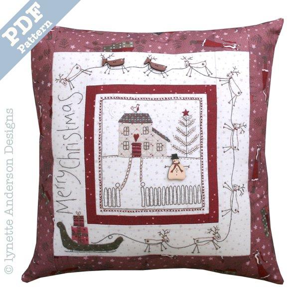 Christmas Eve Pillow - downloadable pattern