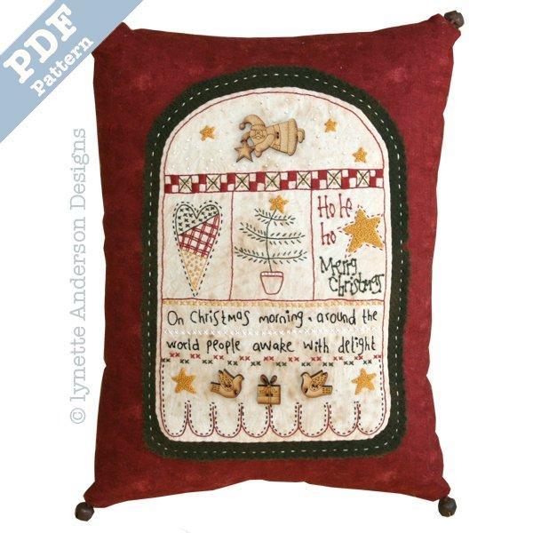 Christmas Morning Pillow by Lynette Anderson