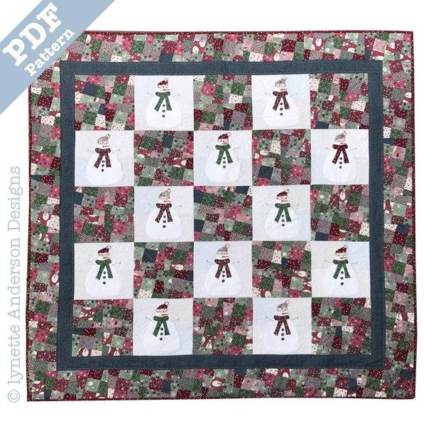 Let's Build a Snowman Quilt by Lynette Anderson