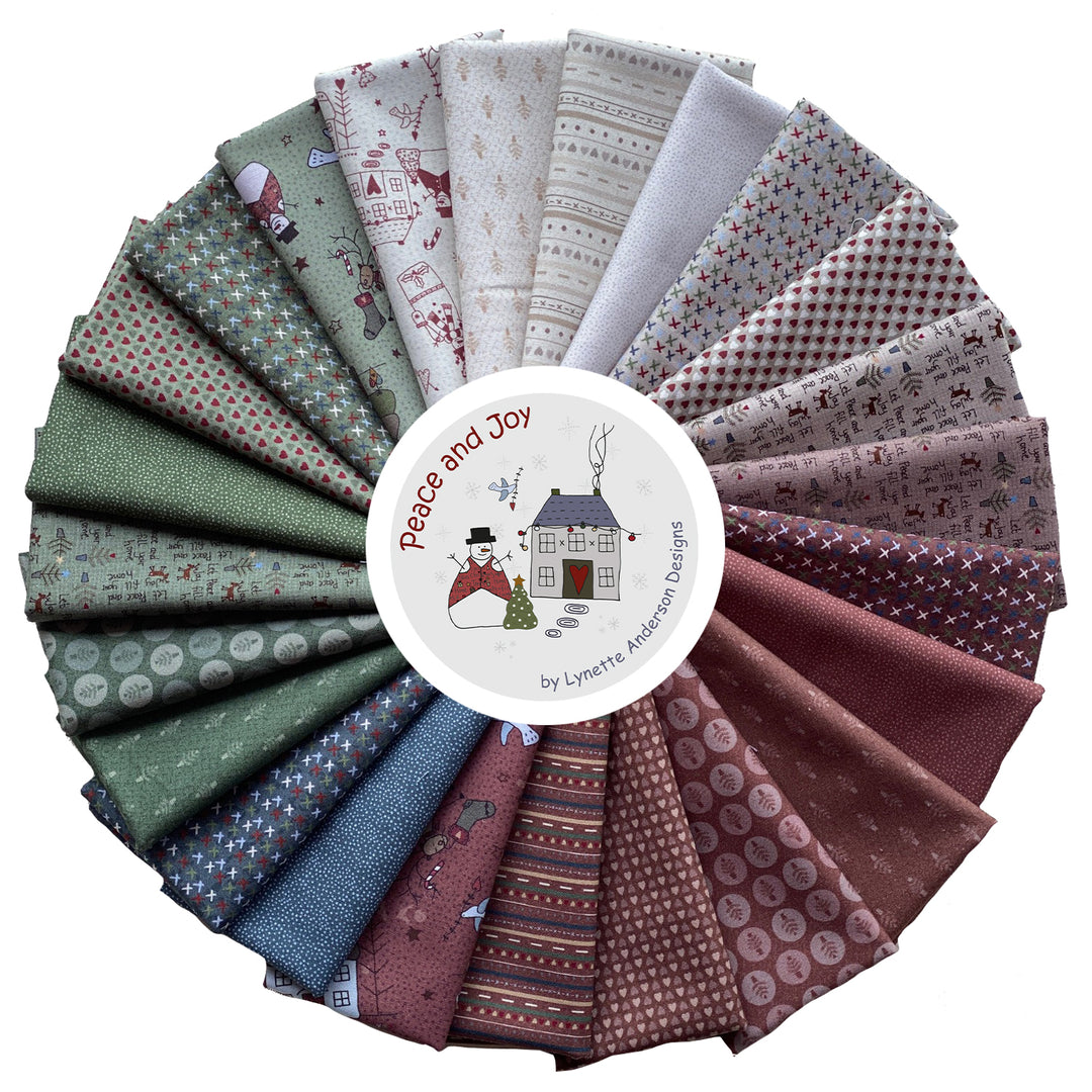 Peace and Joy Fabric Collection 2021 - Lynette Anderson Designs