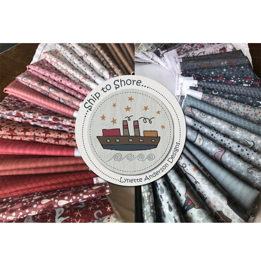 Ship to Shore Fabrics by Lynette Anderson Designs for Lecien Fabrics