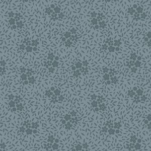 Good Boy and Kitty 81280-6 - blue cotton with tone-on-tone flowers and leaves
