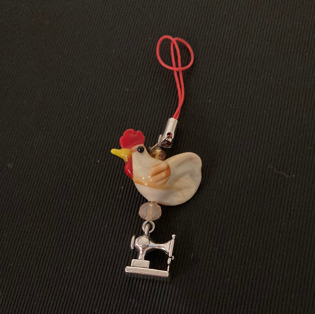 Scissor Charm - Beige Chicken