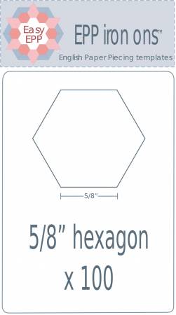Hexagons 5/8" - water soluble