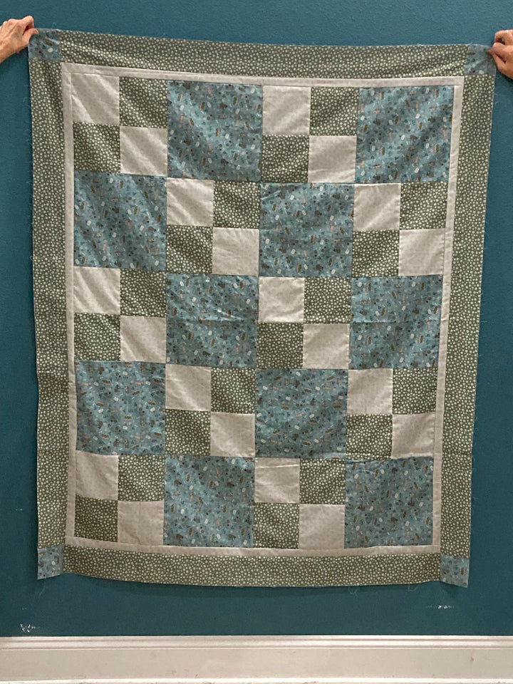 Sew Quick Quilt Kit featuring Good Boy and Kitty fabrics