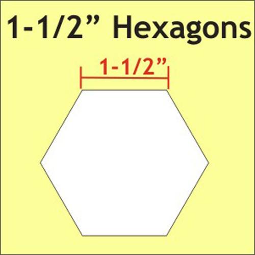 1 1/2" Hexagon Papers (50pcs)
