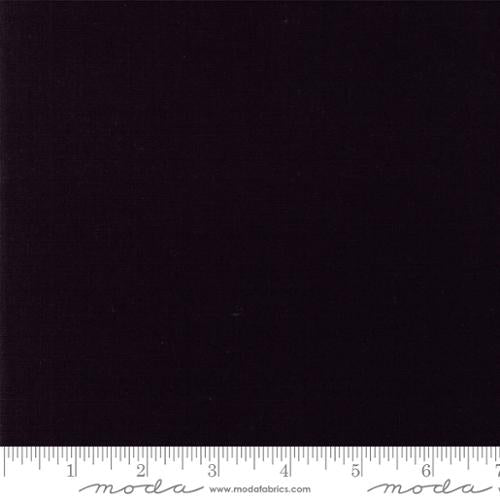 Mochi Linen Solid Black - Cotton/Linen fabric