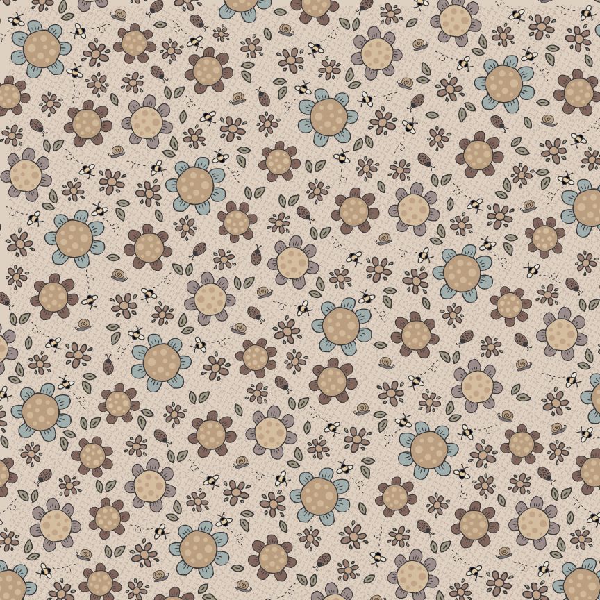 Moonflower fabric