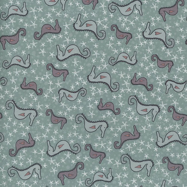 Ship to Shore 706902-60 Seahorses - 1/8 yd remnant