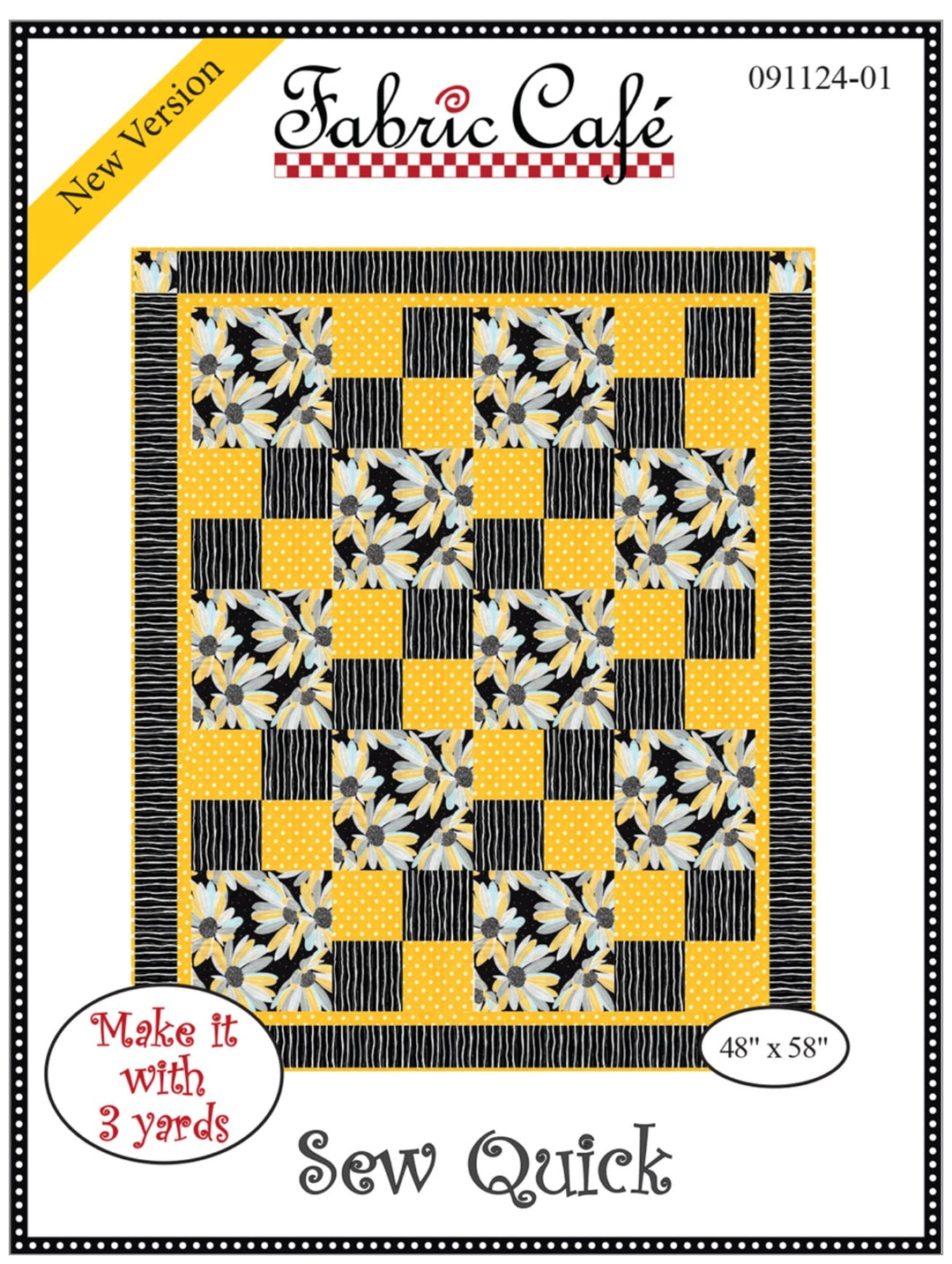 Sew Quick Quilt by Fabric Cafe Pattern Front