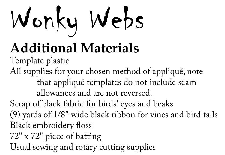 Wonky Webs Quilt Kit