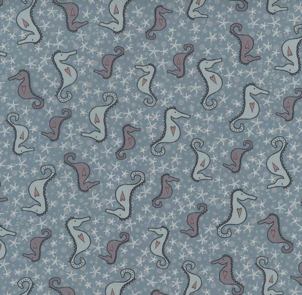 Ship to Shore 706902-70 Seahorses - 1/3 yd remnant