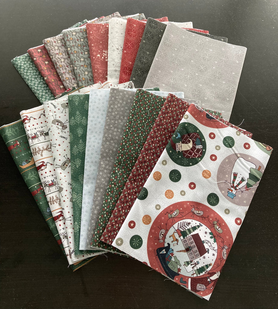 Hollyberry Christmas - Fat Quarter Bundle (18 pcs)