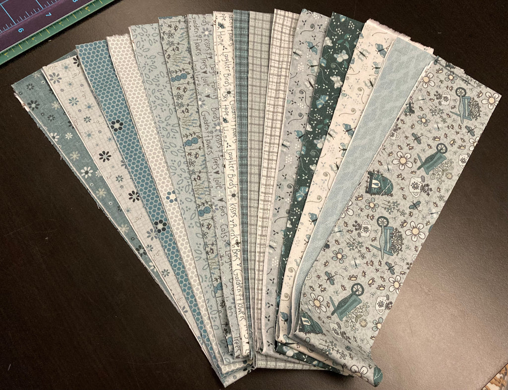 Something Borrowed, Something Blue - 2 1/2" Strip Bundle (16 pcs) in