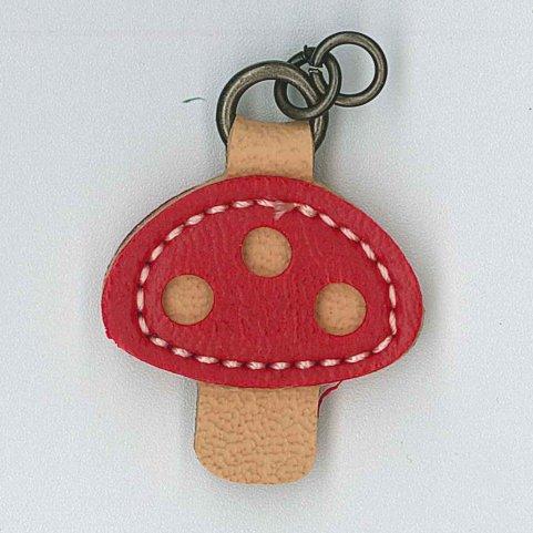 Zip Pull Toadstool - red