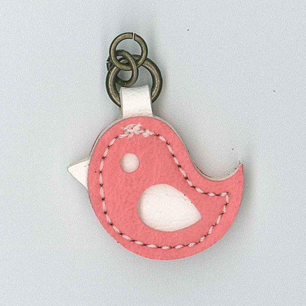 Zip Pull Pink Bird