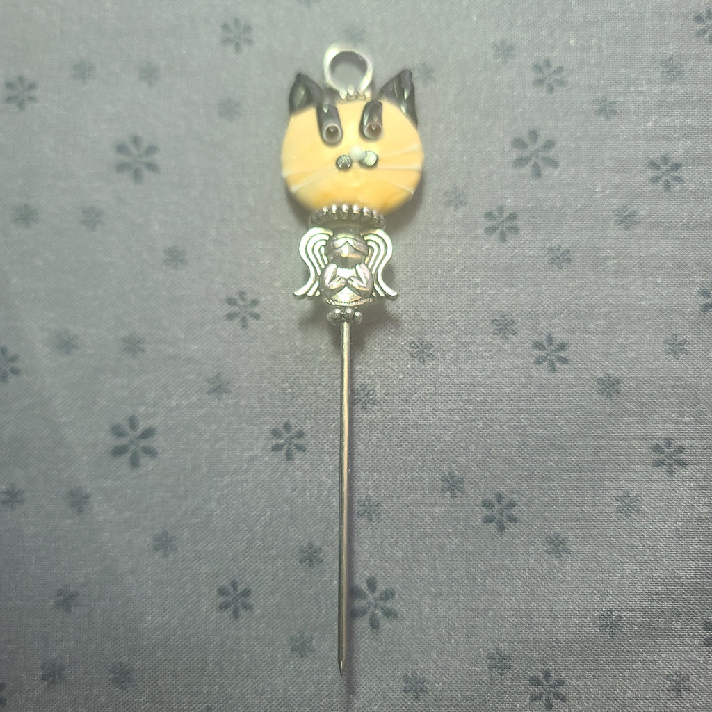 Stiletto-Tan Kitty with Silver Angel BC058