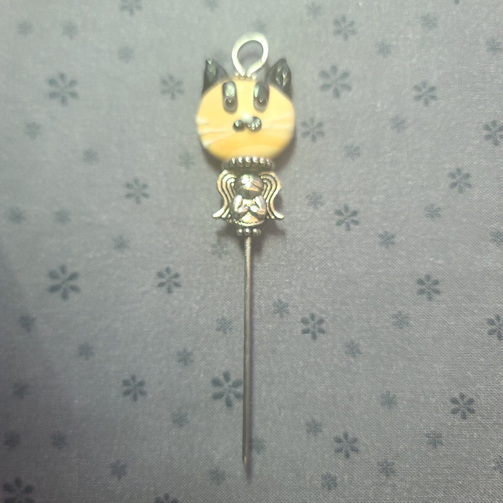 Stiletto-Tan Kitty with Silver Angel BC058