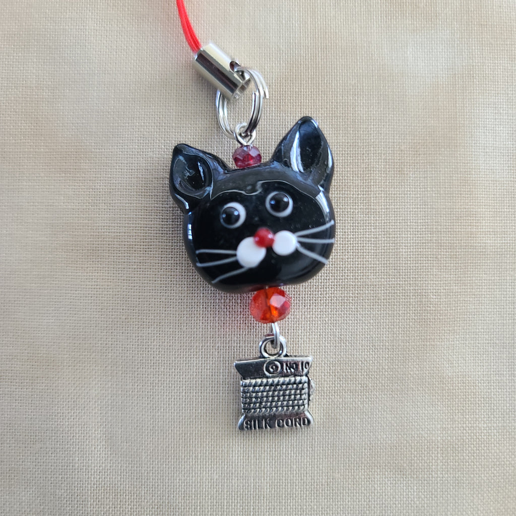 Scissor Charm - Black Cat